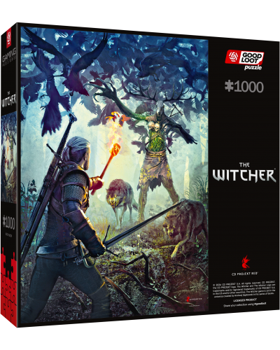 Puzzle Gaming The Witcher (Wiedźmin) Leshen 1000 elementów