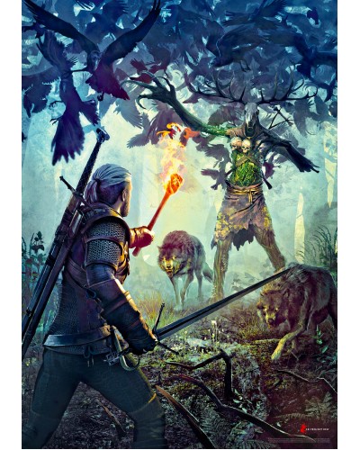Puzzle Gaming The Witcher (Wiedźmin) Leshen 1000 elementów