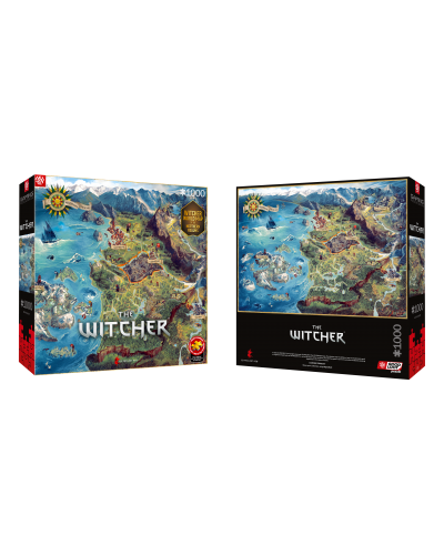 Puzzle Gaming The Witcher (Wiedźmin) The Northern Realms Map 1000 elementów