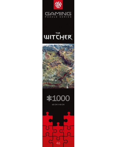 Puzzle Gaming The Witcher (Wiedźmin) The Northern Realms Map 1000 elementów