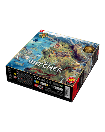 Puzzle Gaming The Witcher (Wiedźmin) The Northern Realms Map 1000 elementów