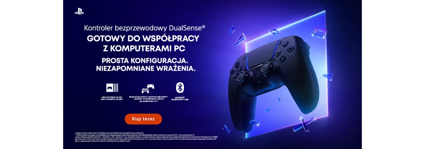 Jak nowy pad DualSense zmienia granie na komputerze? Sony DualSense Wireless Controller Midnight Black Jak nowy pad DualSense zmienia granie na komputerze? Sony DualSense Wireless Controller Midnight Black