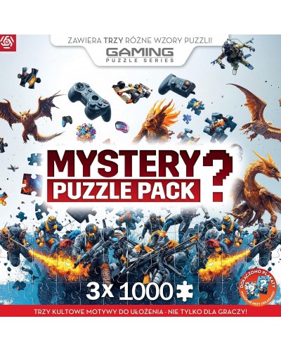 Puzzle GOOD LOOT Zestaw Mystery Gaming Puzzle Pack V1 Wielokolorowy 3x1000 Promocja Good Loot