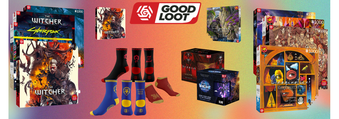 Good Loot przedstawia nowe produkty na licencji z Wiedźmina, Cyberpunk 2077, Diablo oraz World of Warcraft Good Loot przedstawia nowe produkty na licencji z Wiedźmina, Cyberpunk 2077, Diablo oraz World of Warcraft