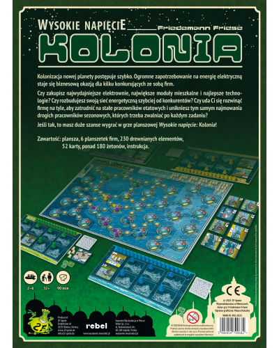 Wysokie napięcie Kolonia Gra Planszowa Wysokie napięcie Kolonia Gra Planszowa