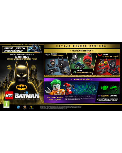 LEGO Batman Legacy of the Dark Knight (Dziedzictwo Mrocznego Rycerza) Deluxe Edition Switch 2 LEGO Batman Legacy of the Dark Knight (Dziedzictwo Mrocznego Rycerza) Deluxe Edition Switch 2