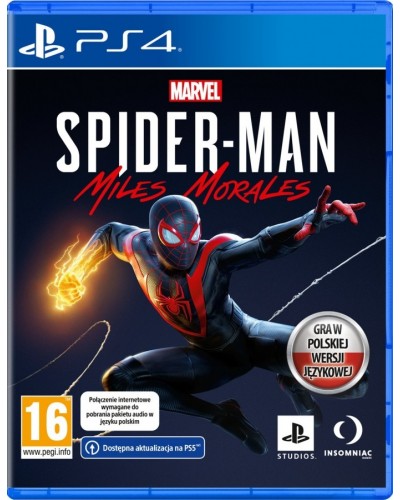 Marvel's Spider-Man Miles Morales PS4 + Kontroler DualSense Techno Red *ZESTAW*