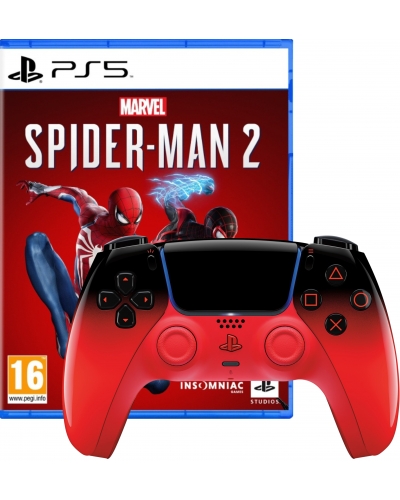 Marvel's Spider-Man 2 PS5 + Kontroler DualSense Techno Red *ZESTAW*