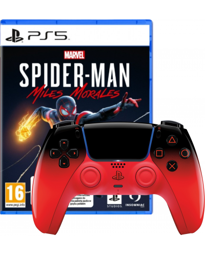 Marvel's Spider-Man Miles Morales PS5 + Kontroler DualSense Techno Red *ZESTAW*