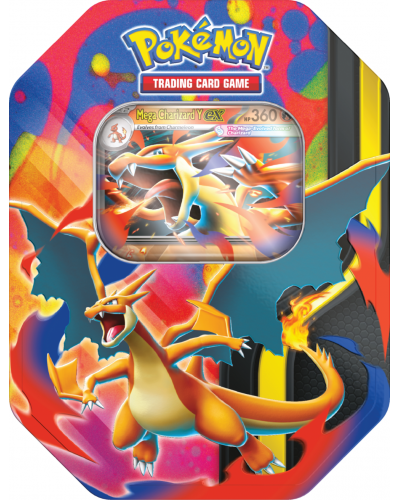 Pokémon TCG: Mega Charizard Tin - Mega Charizard Y ex