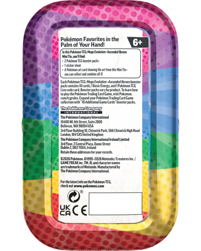 Pokémon TCG Mega Evolutions - Ascended Heroes - Mini tin - Riolu/Darumaka Pokémon TCG Mega Evolutions - Ascended Heroes - Mini tin - Riolu/Darumaka