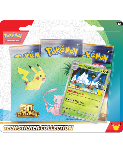 Pokémon TCG 30th Celebration - Tech Sticker Collection - Alolan Exeggutor Pokémon TCG 30th Celebration - Tech Sticker Collection - Alolan Exeggutor