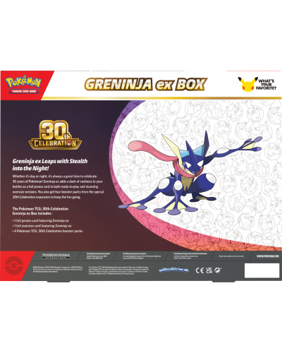 Pokémon TCG 30th Celebration - Ex Box - Greninja ex Pokémon TCG 30th Celebration - Ex Box - Greninja ex
