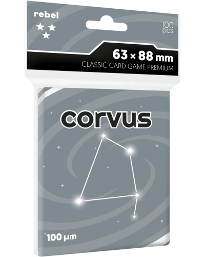 Koszulki na karty Rebel (63x88 mm) Corvus Premium 100 sztuk