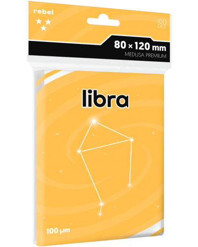 Koszulki na karty Rebel (80x120 mm) Libra Medusa Premium 100 sztuk