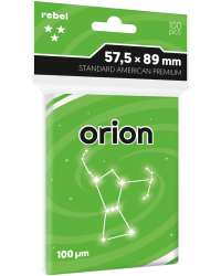 Koszulki na karty Rebel (57,5x89 mm) Standard American Premium Orion 100 sztuk Koszulki na karty Rebel (57,5x89 mm) Standard American Premium Orion 100 sztuk