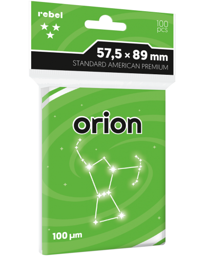 Koszulki na karty Rebel (57,5x89 mm) Standard American Premium Orion 100 sztuk