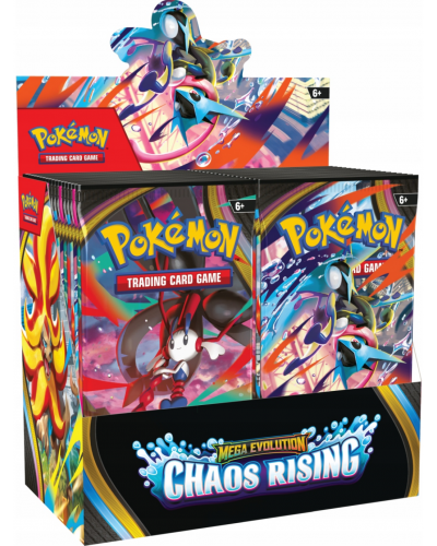 POKÉMON TCG: MEGA EVOLUTION - CHAOS RISING - BOOSTER BOX Display (36) POKÉMON TCG: MEGA EVOLUTION - CHAOS RISING - BOOSTER BOX Display (36)