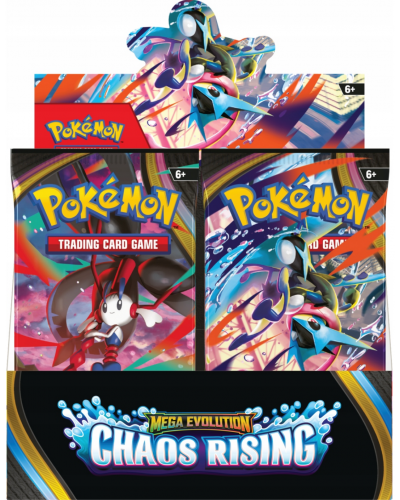 POKÉMON TCG: MEGA EVOLUTION - CHAOS RISING - BOOSTER BOX Display (36) POKÉMON TCG: MEGA EVOLUTION - CHAOS RISING - BOOSTER BOX Display (36)