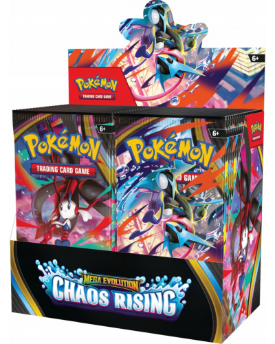 POKÉMON TCG: MEGA EVOLUTION - CHAOS RISING - BOOSTER BOX Display (36) POKÉMON TCG: MEGA EVOLUTION - CHAOS RISING - BOOSTER BOX Display (36)