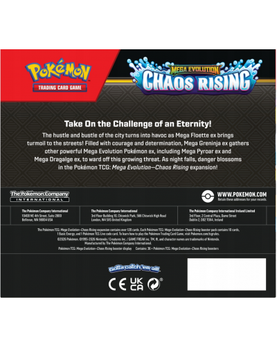 POKÉMON TCG: MEGA EVOLUTION - CHAOS RISING - BOOSTER BOX Display (36) POKÉMON TCG: MEGA EVOLUTION - CHAOS RISING - BOOSTER BOX Display (36)