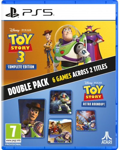 Toy Story Retro Roundup! + Toy Story 3 Complete Edition Double Pack PS5 Toy Story Retro Roundup! + Toy Story 3 Complete Edition Double Pack PS5