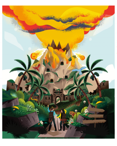 Uwaga, Lawa! Gra planszowa 