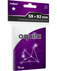 Koszulki na karty Rebel (59x92mm) Standard European Medium Aquila 100 sztuk Koszulki na karty Rebel (59x92mm) Standard European Medium Aquila 100 sztuk