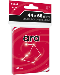 Koszulki na karty Rebel (44x68 mm) Mini European Premium Ara 100 sztuk Koszulki na karty Rebel (44x68 mm) Mini European Premium Ara 100 sztuk