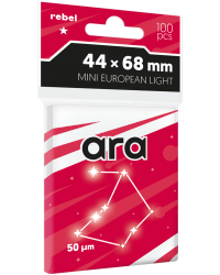 Koszulki na karty Rebel (44x68 mm) Mini European Light Ara 100 sztuk