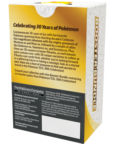 Pokémon TCG 30th Celebration - Booster Bundle Pokémon TCG 30th Celebration - Booster Bundle