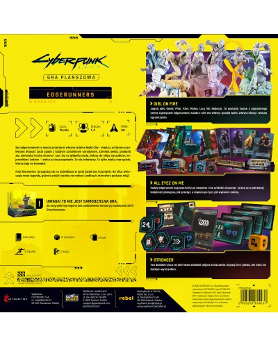 Cyberpunk 2077 Gra planszowa Edgerunners Cyberpunk 2077 Gra planszowa Edgerunners