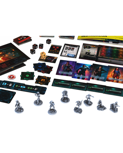 Cyberpunk 2077 Gra planszowa Johnny Silverhand i NCPD