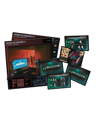 Cyberpunk 2077 Gra planszowa Johnny Silverhand i NCPD
