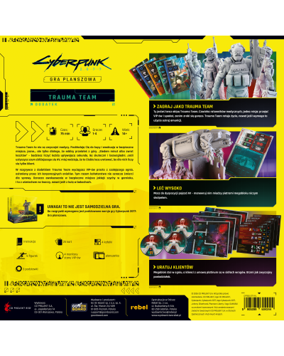 Cyberpunk 2077 Gra planszowa Trauma Team
