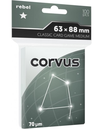 Koszulki na karty Rebel (63x88 mm) Corvus Medium 100 sztuk