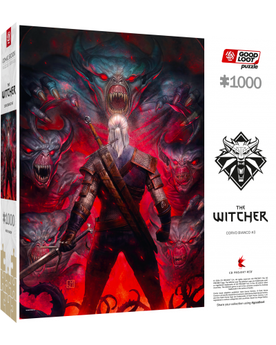 Puzzle Comic Book The Witcher (Wiedźmin) Corvo Bianco 1000 elementów