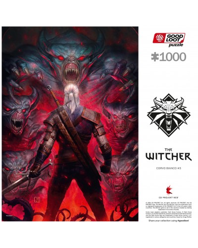Puzzle Comic Book The Witcher (Wiedźmin) Corvo Bianco 1000 elementów