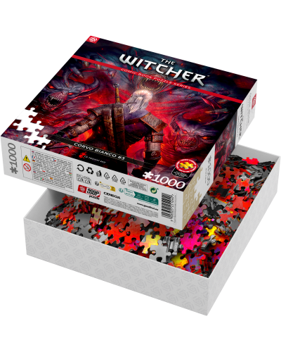 Puzzle Comic Book The Witcher (Wiedźmin) Corvo Bianco 1000 elementów