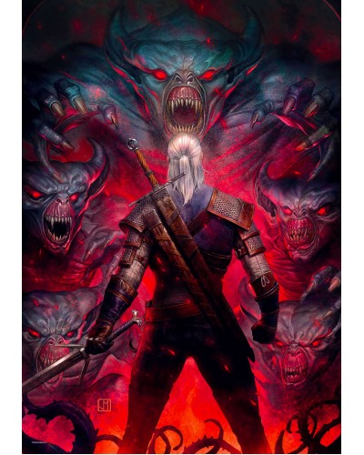 Puzzle Comic Book The Witcher (Wiedźmin) Corvo Bianco 1000 elementów