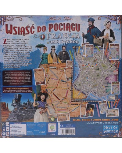 Wsiąść do Pociągu Kolekcja Map 6 Francja i Dziki Zachód Wsiąść do Pociągu Kolekcja Map 6 Francja i Dziki Zachód