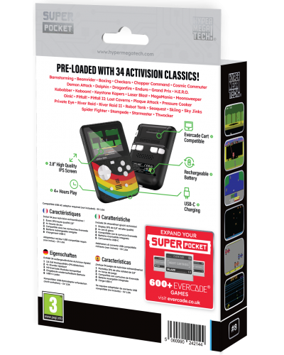 Konsola Retro HyperMegaTech! Activision Super Pocket 