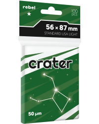 Koszulki na karty Rebel (56x87 mm) Standard USA Light Crater 100 sztuk Koszulki na karty Rebel (56x87 mm) Standard USA Light Crater 100 sztuk