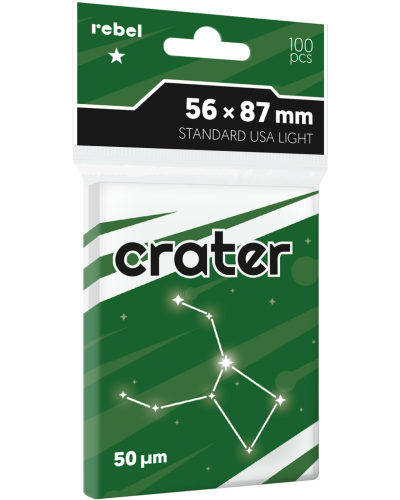 Koszulki na karty Rebel (56x87 mm) Standard USA Light Crater 100 sztuk