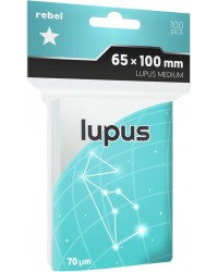 Koszulki na karty Rebel (65x100 mm) Lupus Medium 100 sztuk Koszulki na karty Rebel (65x100 mm) Lupus Medium 100 sztuk