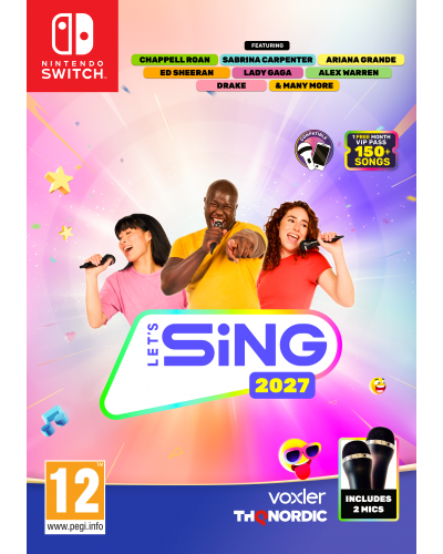 Let's Sing 2027 + 2 Mikrofony Nintendo Switch