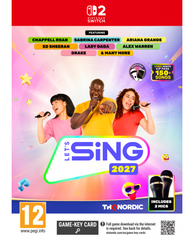 Let's Sing 2027 + 2 Mikrofony Nintendo Switch 2 Let's Sing 2027 + 2 Mikrofony Nintendo Switch 2