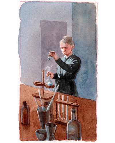 Śladami Marii Skłodowskiej-Curie Gra planszowa