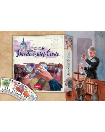 Śladami Marii Skłodowskiej-Curie Gra planszowa