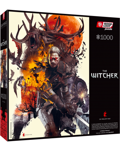 Puzzle Gaming The Witcher (Wiedźmin) Monsters 1000 elementów